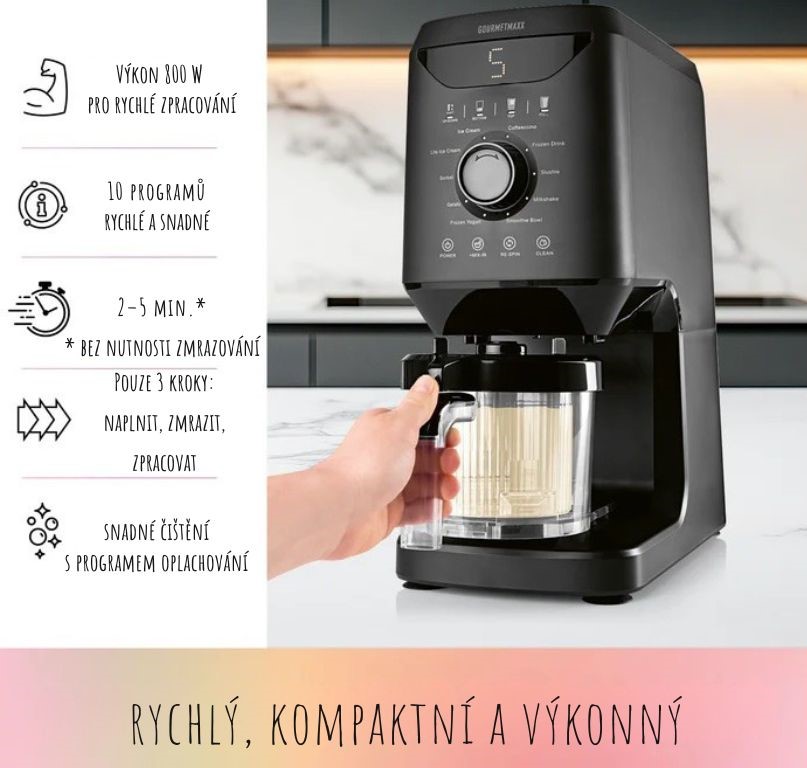 GourmetMaxx Multifunkční výrobník zmrzliny SmoothUp 19370 (5)